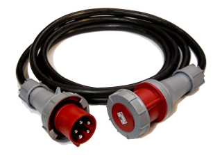 Prodlužovací kabel 10 m, 63A/400V, 6 mm² 